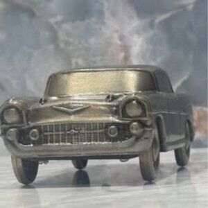 Vintage 1957 Chevrolet Bel Air Classic Car Model in Metallic